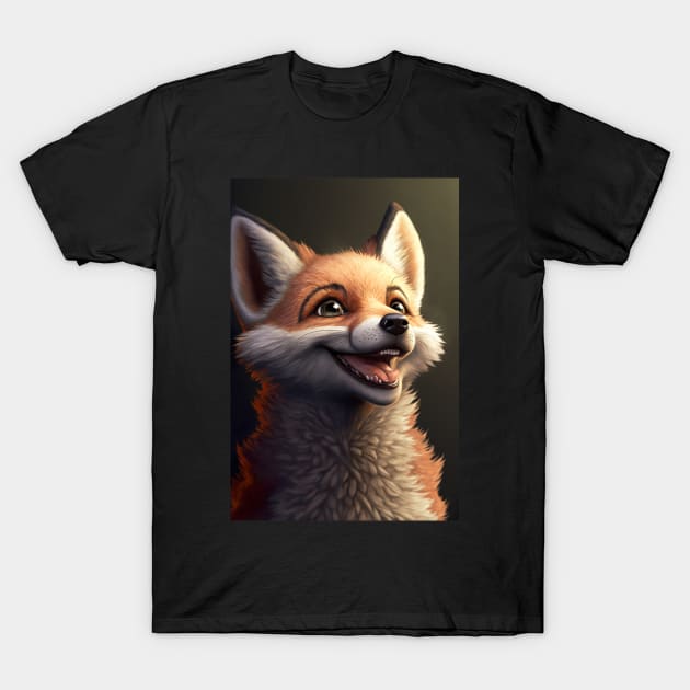 Cool portrait of a cute Fox T-Shirt by KoolArtDistrict